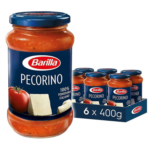 Spar King-Barilla Pastasauce Pecorino Käse Sauce Nudeln Teigwaren 6 x 400 g 6er Pack