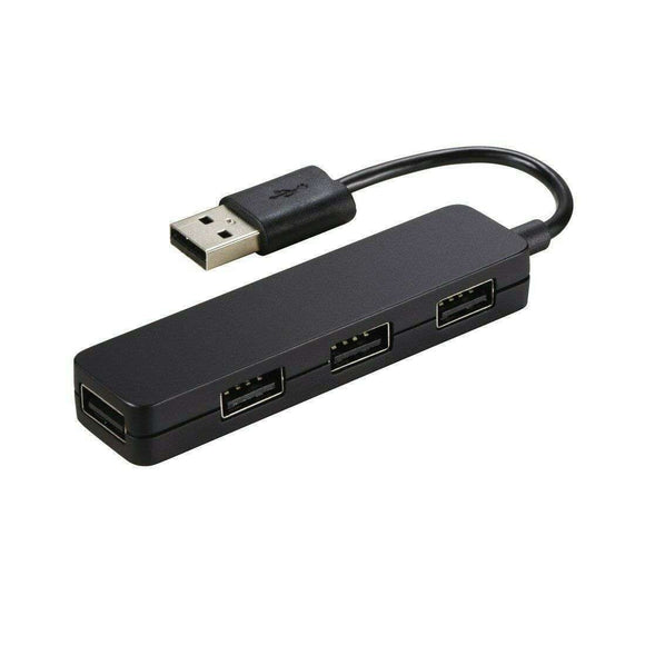 Spar King-Hama USB 2.0 4-fach Hub Slim Externer 4 Port Verteiler Adapter Windows schwarz