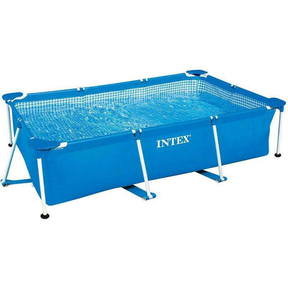 Spar King-Intex 28271 Rectangular Frame Pool PVC-Aufstellpool Garten 260 x 160 x 65 cm