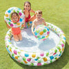 Spar King-Intex 59469 Fishbowl Pool Set Kinder Aufstellpool Planschbecken bunt 132 x 28 cm