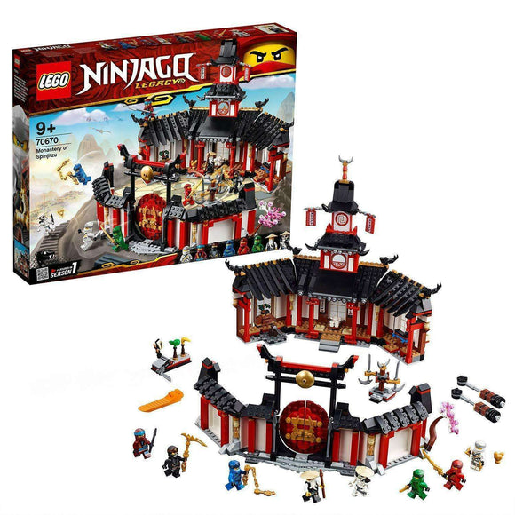 Spar King-LEGO NINJAGO 70670 Kloster des Spinjitzu 8 Minifiguren Konstruktionsspielzeug