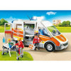 Spar King-Playmobil City Life 6685 - Krankenwagen Notarzt mit Licht und Sound 3 Figuren