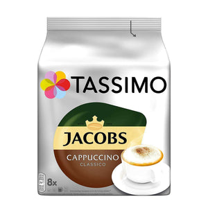 Spar King-Tassimo Jacobs Cappuccino Classico Kaffee 40 Kapseln 5 x 260 g 5er Pack