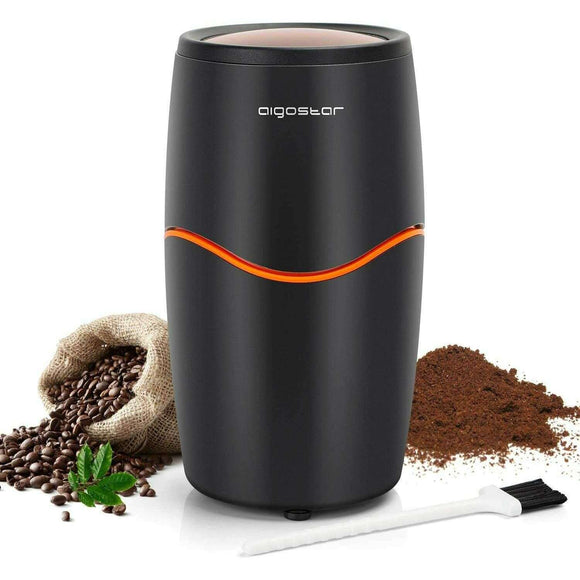Spar King-Aigostar Elektrische Kaffeemühle One-Touch-Bedienung BPA Frei Caffe Grinder 200W