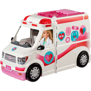 Spar King-Barbie FRM19 2-in-1 Krankenwagen Licht und Geräusche Ergänzungsset Spielset