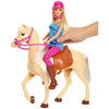 Spar King-Barbie FXH13 Puppe mit Pferd Mähne beweglich Puppenzubehör Spielzeug ab 3 Jahren