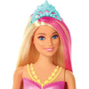 Spar King-Barbie GFL82 - Dreamtopia Glitzerlicht Meerjungfrau mit blonden Haaren Flosse