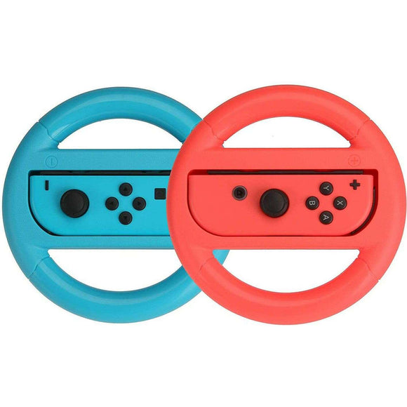 Spar King-Basics Lenkrad für Nintendo Switch Blau und Rot Konsole Zubehör Gaming 2er Pack