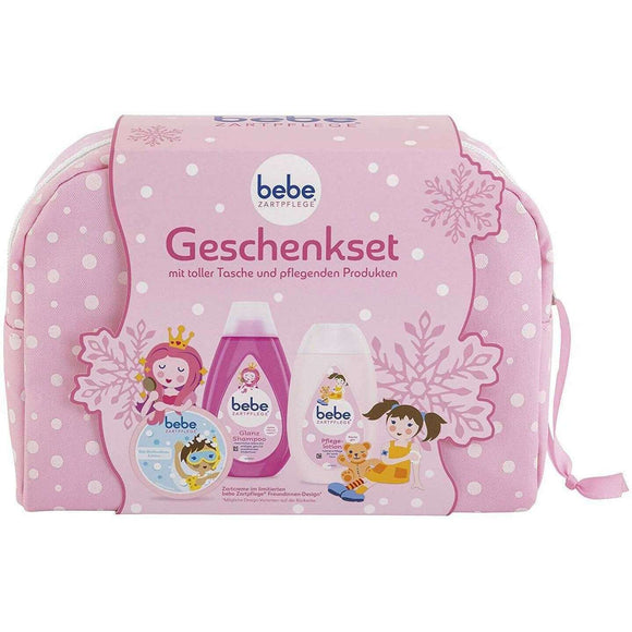 Spar King-Bebe Zartpflege Geschenkset Kinder-Pflegeset Creme Shampoo Pflegelotion Tasche