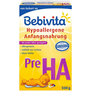 Spar King-Bebivita PreHA Hypoallergene Anfangsmilch von Geburt an 4 x 500 g 4er Pack