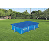 Spar King-Bestway 58105 Flowclear PVC-Abdeckplane Steel Pro Pool Garten 259 x 170 cm blau