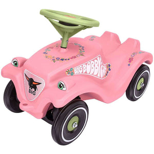 Spar King-BIG 800056110 Bobby Car Classic Flower Kinderfahrzeug Rutscher bis 50 kg Rosa