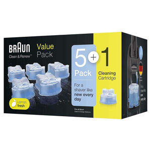 Spar King-Braun Clean und Renew CCR Kartuschen Nachfüllpackung Elektrorasierer 6er Pack