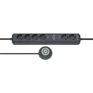 Spar King-Brennenstuhl Eco-Line Comfort Switch Plus 6er Steckdosenleiste mit Fußschalter