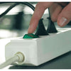 Spar King-Brennenstuhl Eco-Line Steckdosenleiste 3-fach Überspannungsschutz Schalter weiß
