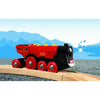 Spar King-BRIO World 33592 Rote Lola elektrische Lokomotive Holzeisenbahn Licht Sound