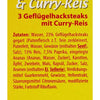 Spar King-Buss Freizeitmacher Geflügelhacksteak Chicklets & Curry Reis 12er Pack 12 x 300g
