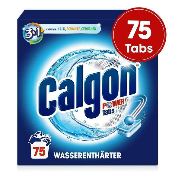 Spar King-Calgon 3in1 Power Tabs Wasserenthärter gegen Kalk Waschmaschine 75 Tabs 1er Pack