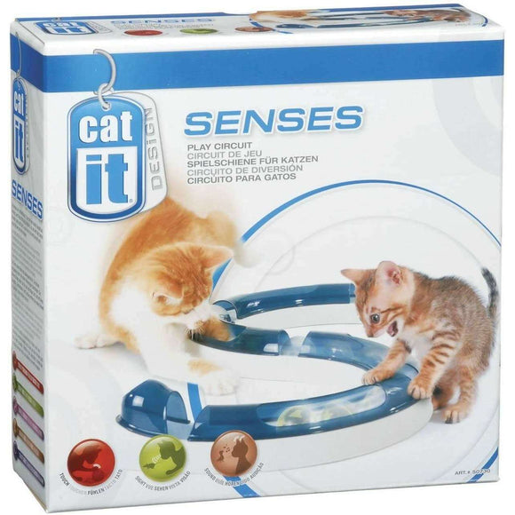 Spar King-Catit Senses Play Circuit Spielschiene Katzenspielzeug Tunnel Ball Kunststoff