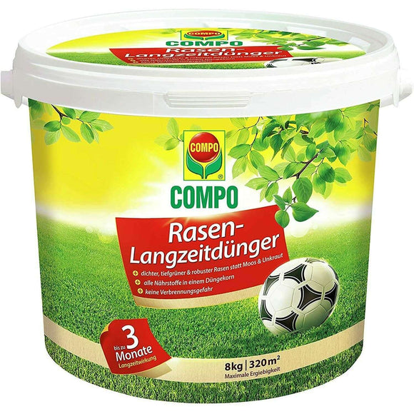 Spar King-COMPO Rasen Langzeitdünger 3 Monate Langzeitwirkung Frühjahr Feingranulat 8 kg