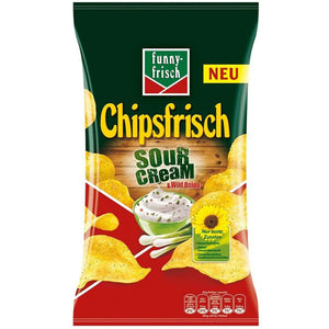 Spar King-Funny-Frisch Chipsfrisch Sour Cream & Wild Onion Chips 10 x 175 g 10er Pack