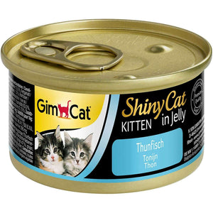 Spar King-GimCat ShinyCat Kitten in Jelly Thunfisch Katzenfutter Nassfutter 24 x 70g