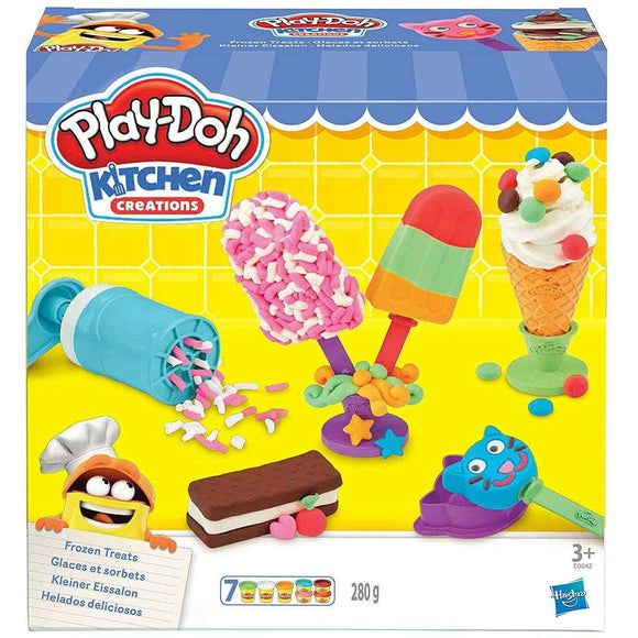 Spar King-Hasbro E0042EU4 Play-Doh Kleiner Eissalon Knete kreatives Spielen Zubehör