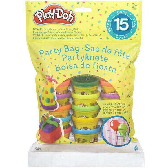 Spar King-Hasbro Play-Doh 18367EU4 - Partyknete mit Stickern Knete Mitgebsel 15 Dosen