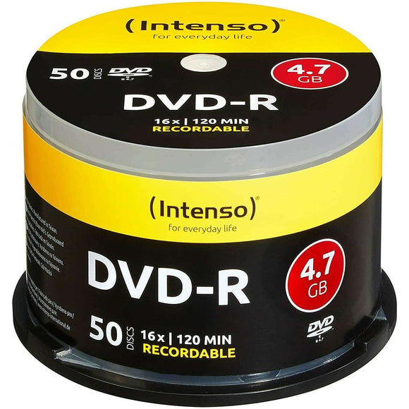Spar King-Intenso DVD-R 16x Speed 4,7GB 120 Minuten DVD Rohlinge Brenner 50er Spindel