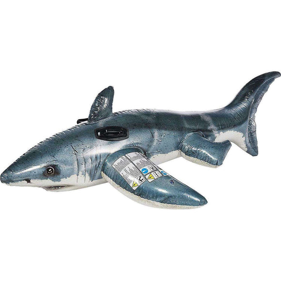 Spar King-Intex 57525 Großer Weißer Hai Aufblasbar Reittier Luftmatratze  173 x 107 cm