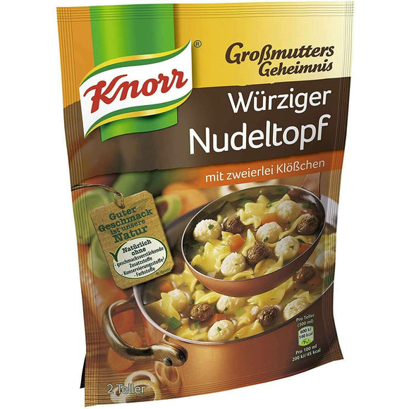 Spar King-Knorr Großmutters Geheimnis Würziger Nudeltopf Tütensuppe Nudeln 9 x 72 g