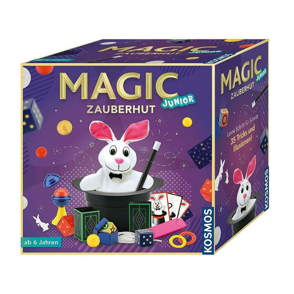 Spar King-KOSMOS 680282 Magic Junior Zauberhut 35 Zaubertricks Zauberkasten mit Zauberstab
