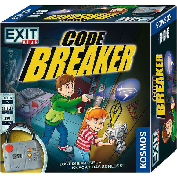 Spar King-KOSMOS 697921 EXIT Kids Code Breaker Escape-Room-Spiel Kinder Brettspiel