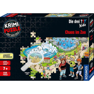 Spar King-KOSMOS 697990 Krimi Puzzle Die drei ??? Fragezeichen Kids Chaos im Zoo 150 Teile