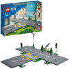 Spar King-LEGO 60304 City Straßenkreuzung mit Ampel Straßenlaterne Bäume Blumen Bauset