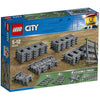 Spar King-LEGO City 60205 Schienen 8 Gerade 4 Gebogene 8 Biegsame Schienensegmente Grau