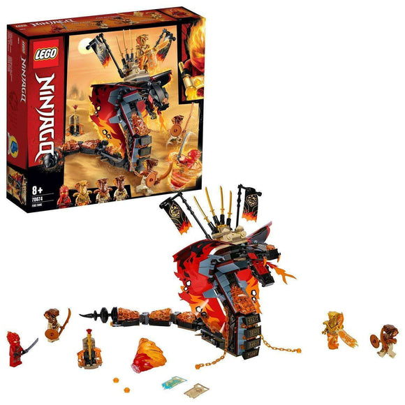 Spar King-Lego Ninjago 70674 Feuerschlange Konstruktionsspielzeug 463 Teile 4 Minifiguren