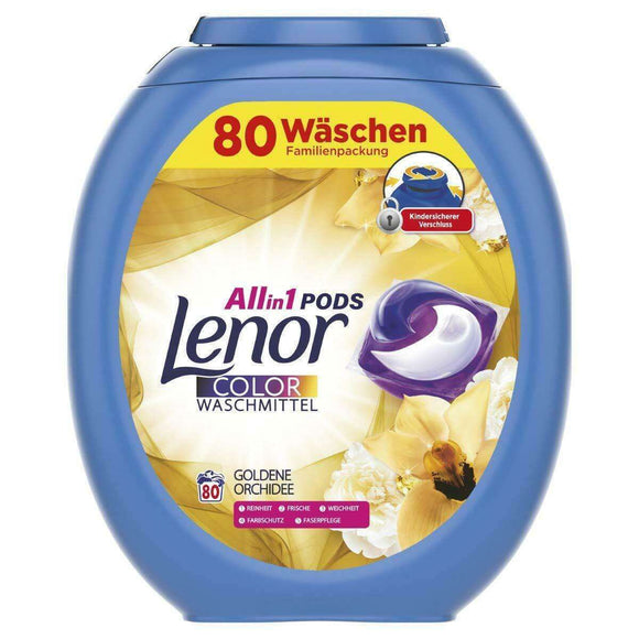 Spar King-Lenor All-in-1 Pods Color Waschmittel Goldene Orchidee 80 Waschladungen 1er Pack