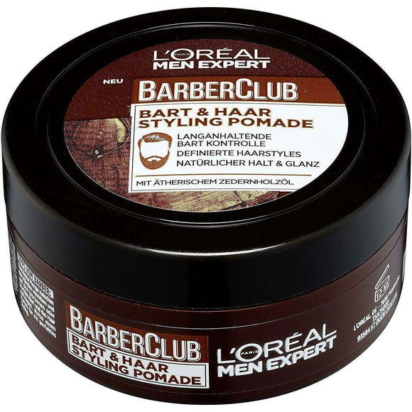 Spar King-LOréal Men Expert Barber Club Bart & Haar Styling Pomade Zedernholzöl 75 ml