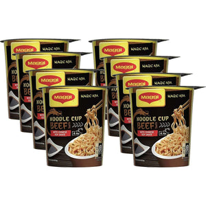 Spar King-Maggi Magic Asia Noodle Cup Beef Instant Nudelsnack Nudeln asiatisch 8 x 63 g