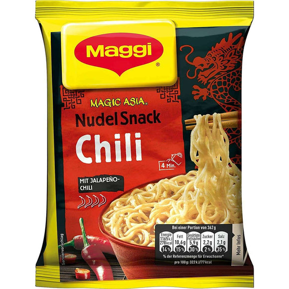 Spar King-Maggi Magic Asia Nudel Snack Chili Fertiggericht Instant Nudeln 12 x 62g