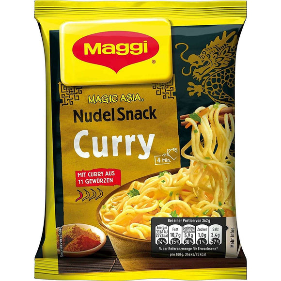 Spar King-Maggi Magic Asia Nudel Snack Curry Fertiggericht Instant Nudeln 12 x 62g