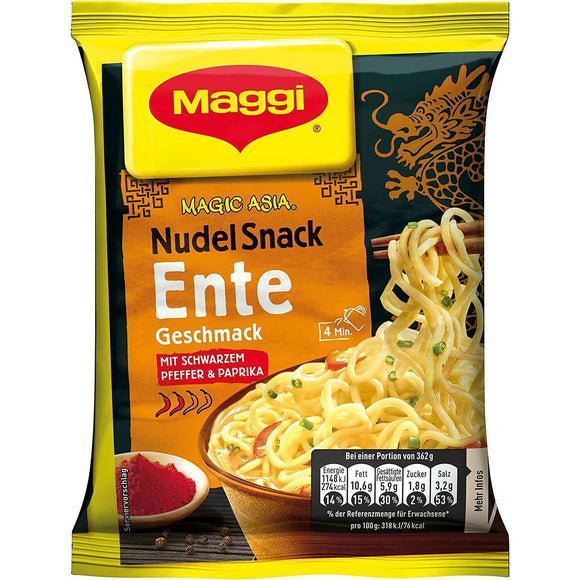 Spar King-Maggi Magic Asia Nudel Snack Ente Fertiggericht Instant Nudeln 12 x 62g
