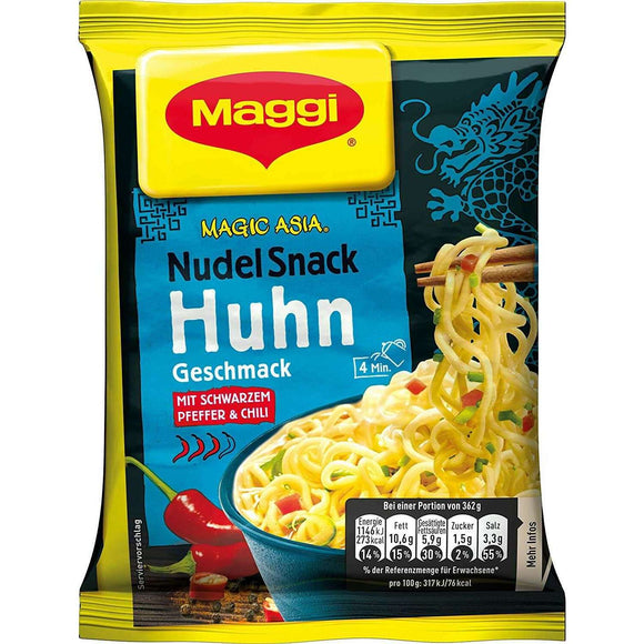 Spar King-Maggi Magic Asia Nudel Snack Huhn Fertiggericht Instant Nudeln 12 x 62g