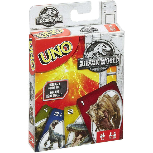 Spar King-Mattel Games FLK66 UNO Jurassic World Kartenspiel Kinderspiel Familienspiel