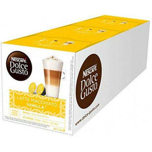Spar King-NESCAFÉ Dolce Gusto Latte Macchiato Vanilla Vanille Milchschaum 3 x 16 Kapseln