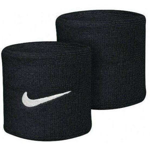 Spar King-Nike Unisex Armband Swoosh Wristbands Atmungsaktiv One Size schwarz 2er Pack