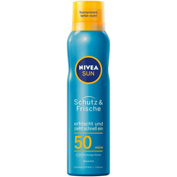 Spar King-Nivea Sun Schutz & Frische LSF 50 Transparentes Sonnenspray Wasserfest 200 ml