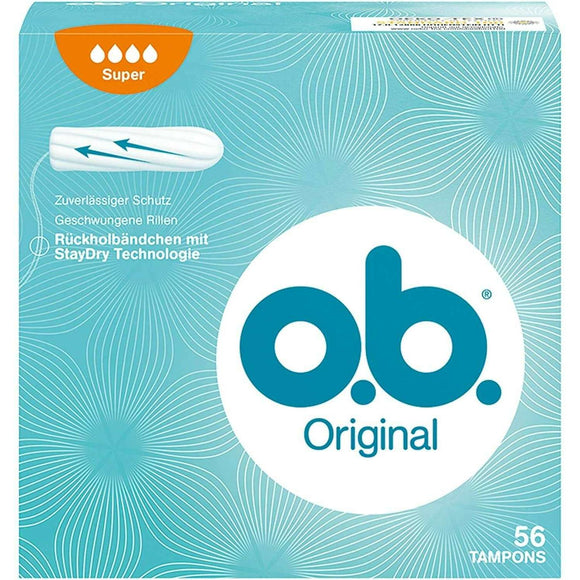 Spar King-o.b. Original Super Tampons Twist-Öffnung StayDry Damenhygiene 56er Pack