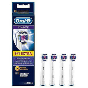 Spar King-Oral-B 3DWhite Aufsteckbürsten Bürstenkopf elektrische Zahnbürste 4er Pack